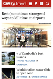 CNN Travel mobile site