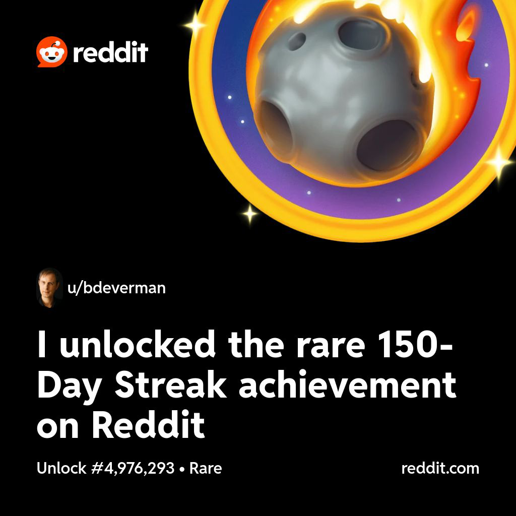 Image for 150 Days contributing to Reddit: Subreddits I follow